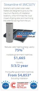 Brisbane Solahart Streamline-413MCS07V